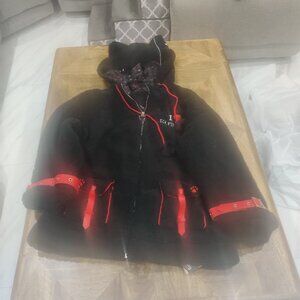 Hot topic Emily the Strange cat ear sweatshirt size L/XL New oversized